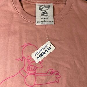 Old Navy Pink Simpsons Graphic Tee